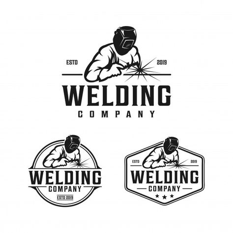 Welding Company Logo, Welding Logo Design Ideas, Welding Logo Design, Welder Logo, Welding Logo, Truck Lettering, Welding Design, Logo Design Set, Cute Diy Room Decor