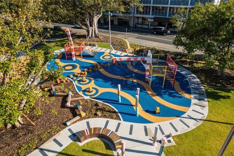 Playground Design Plan, Outdoor Playscapes, Community Playground, Outdoor Kids Play Area, Playgrounds Architecture, Paving Pattern, Urban Playground, Children Park, Playground Design