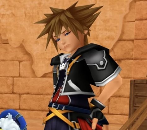 Sora Kh2, Sora Pfp, Kh Sora, Sora Kh, Funny Deep Thoughts, Kingdom Hearts Characters, Kingdom Hearts Fanart, Sora Kingdom Hearts, Kingdom Hearts Art