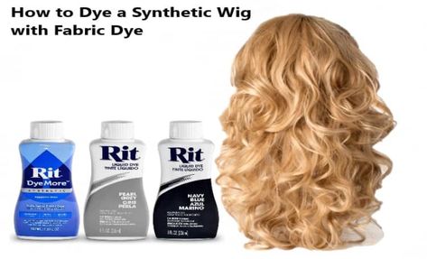 How to Dye a Synthetic Wig with Fabric Dye- 2 Ways How To Dye Synthetic Wig, How To Dye A Wig, Dye Synthetic Wig, Sonic Cosplay, Grey Dye, Change Hair Color, Diy Dye, Dyed Hair Blue, Diy Hair Color