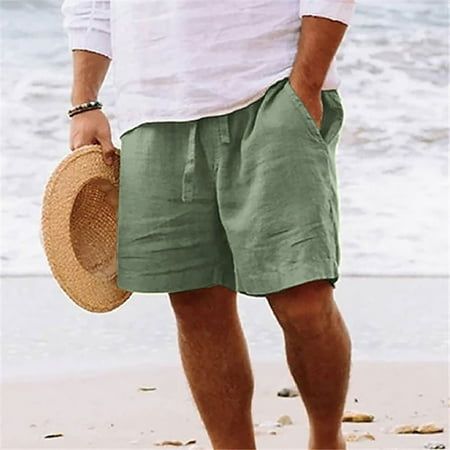 Mens linen shorts