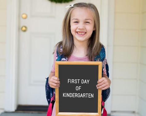 Printable Wall Art Photo Collages & Event Decor by RosemaryLetters First Day Printable, First Day Of 2nd Grade, Letterboard Signs, Preschool First Day, Back To School Sign, School Printables, School Photo, Kindergarten First Day, Back To School Essentials