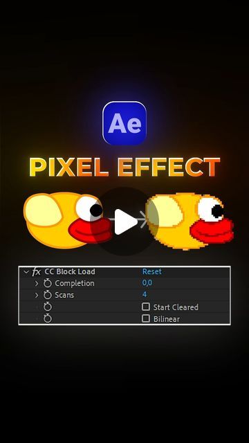 Pixel Effect, After Effects Tutorials, Template Art, Ux App Design, Adobe Tutorials, Graphic Design Infographic, Free Followers, After Effect, After Effect Tutorial