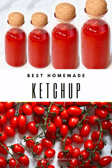 Ketchup Homemade, Homemade Ketchup Recipes, Glutenfri Baking, Food Recipes Healthy, Ketchup Recipe, Homemade Ketchup, Homemade Condiments, Diy Simple, Homemade Sauce