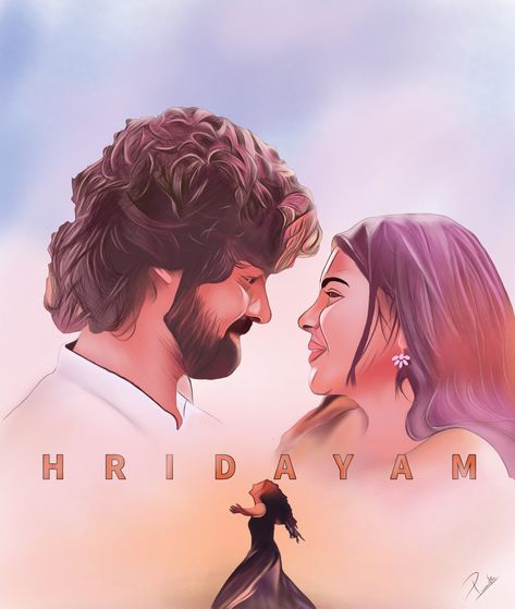 Hrudayam Movie Poster, Digital Art Movie Poster, Hridayam Movie Poster, Hridayam Movie Images, Hridayam Movie Photos, Hridayam Movie Photos 4k, Tamil Movie Illustration, Hridayam Movie, Movie Digital Art