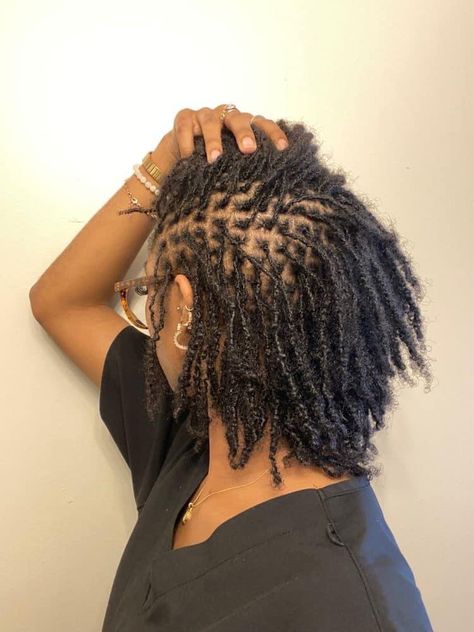 Comb Coil Micro Locs, Small Twist Locs, Sister Locs Black Women Hairstyles, Xs Starter Locs, Shoulder Length Microlocs, Black Microlocs, Micro Locs Journey, Mini Twist Starter Locs, Micro Locs Black Women