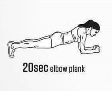 Elbow plank 3x20 sec Sec Plank, Elbow Plank, Fitness Plan, How To Plan, Memes, Quick Saves