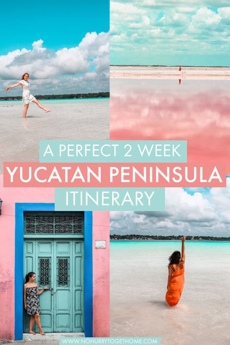 The Ultimate Yucatan Peninsula Itinerary Beach Culture, Mexico Itinerary, Beach Colors, Mexico Travel Guides, Mexico Travel Destinations, Yucatan Mexico, Yucatan Peninsula, Visit Mexico, Mexico Vacation