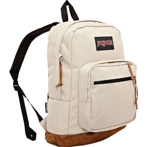 Jansport Right Pack Laptop Backpack ($46) ❤ liked on Polyvore featuring bags, backpacks, backpack, tan, jansport daypack, laptop pocket backpack, jansport, backpack bags and laptop rucksack Beige Backpack, Jansport Right Pack, Tan Backpack, Pink Laptop, Backpack Free, Backpacking Packing, Pink Backpack, Jansport Backpack, Pocket Bag