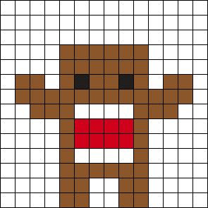 Domo Kandi, Domo Kun, Pattern Maker, Kandi Patterns, Bead Sprite, Photo Pattern, Bead Pattern, Perler Patterns, Perler Bead Patterns