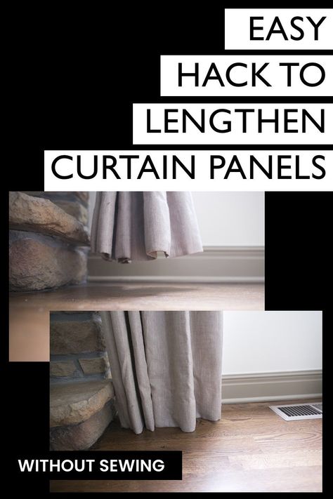 Lengthen Curtains, Bedroom Decor Curtains, Heavy Drapes, 96 Inch Curtains, Make Curtains, Diy Copper, Small Window Curtains, Layered Curtains, Ikea Curtains