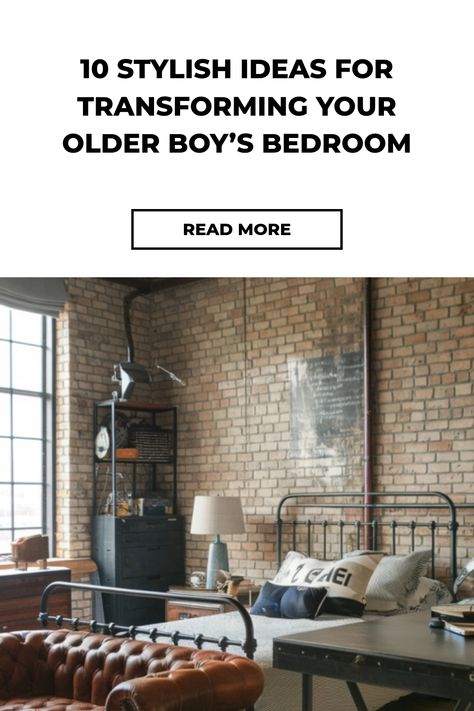 Transforming your older boy’s bedroom into a stylish and functional space can be an exciting project that reflects his personality and interests. As children grow, their needs and tastes evolve, making it essential to create a room that not only meets their practical requirements but also inspires creativity and comfort. In this blog post, we’ll […] Older Boys Bedroom Ideas, Older Boys Bedrooms, Vintage Boys Bedrooms, Male Bedroom Ideas, Dark Green Bathrooms, Boho Bathroom Ideas, Kids Bedroom Boys, His Personality, Creative Storage Solutions