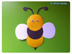 Bee craft idea for kids | Crafts and Worksheets for Preschool,Toddler and Kindergarten Bee Craft, Bee Crafts For Kids, Insect Crafts, Circle Crafts, K Crafts, Bug Crafts, Kindergarten Crafts, Daycare Crafts, Bee Crafts