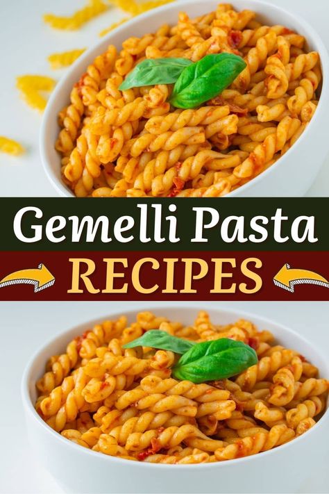 Gemelli Pasta Recipes, Fusilli Pasta Recipe, Protein Pasta Recipes, Gemelli Pasta, Turkey Pasta, Protein Pasta, Pasta Sides, Feta Pasta, Pasta Dinner Recipes