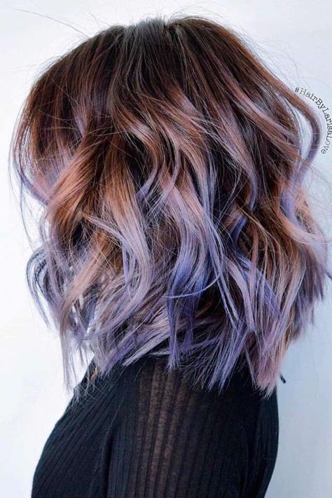 Grey Balayage, Pastel Purple Hair, Violet Pastel, Purple Highlights, Hair Color Pastel, Brown Balayage, Super Hair, Hair Color Purple, Balayage Hair Blonde