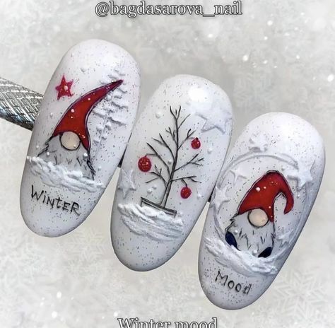 Moms Nails, Nail Art Noel, Xmas Nail Art, Christmas Gel, Nagellack Trends, Red Christmas Nails, Gel Nail Art Designs, Winter Nails Acrylic, Cute Christmas Nails