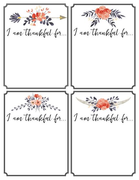 I Am Thankful For Printable, Thankful For Printable, Household Budget Worksheet, Gratitude Jars, Thankful Cards, Thanksgiving Cards Printable, Thankful Printable, Blessings Jar, Printable Leaves