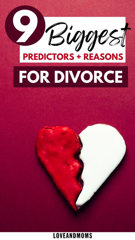 Reasons for Divorce⎢Reasons to Get Divorced ⎜Divorce Reasons⎢Top Reasons for Divorce⎜Most Common Reasons for Divorce⎢Relationship Advice⎢Top Reasons for Divorce→9 Biggest Predictors + Reasons for Divorce #marriage #divorce #marriedtalk Dating A Divorced Man, Marriage Life Quotes, I Want A Divorce, Reasons For Divorce, Marriage Quotes Funny, Divorce For Women, Divorce Advice, Magnesium Benefits, Reasons To Be Happy