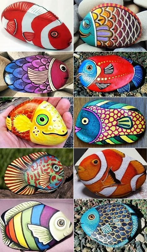 Garden Rock Art, Diy Rock Art, Painted Rock Animals, Painting Cross Stitch, Rocks Painted, Stone Art Painting, Painted Rocks Kids, Painted Rocks Craft, Painted Rocks Diy