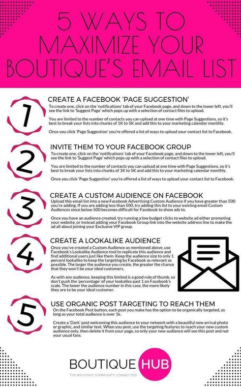 5 Ways to Maximize Your Boutique's Email List | The Boutique Hub. #TheBoutiqueHub #Email #EmailList #Marketing #EmailMarketing Boutique Tips, Email Marketing Ideas, Marketing Calendar Template, Boutique Hub, Start A Business From Home, Boutique Business, Social Media Content Calendar, Marketing Calendar, Business Basics