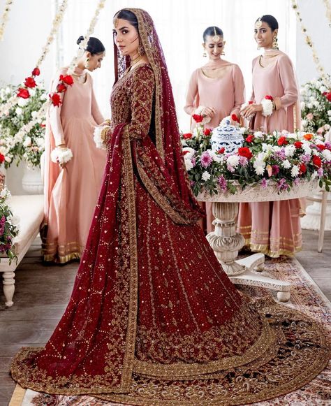 South Asian Wedding Dress, Pakistani Bridal Lehenga, Asian Wedding Dress Pakistani, Pakistani Bridal Dress, Red Bridal Dress, Desi Wedding Dresses, Asian Bridal Dresses, Asian Wedding Dress, Latest Bridal Dresses