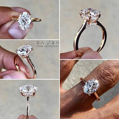 Engagement Ring Settings Side View, Oval Engagement Ring Settings, Cathedral Setting Engagement Ring, 3 Carat Engagement Ring, Cathedral Ring Setting, Vintage Oval Engagement Rings, Solitaire Engagement Ring Cathedral, Engagement Ring Types, Cathedral Engagement Rings