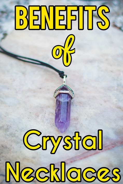 One great benefit of wearing a crystal necklace is the amazing energy boost you will receive. Find out all the other benefits when you read this blog post. #crystals #crystalnecklaces #spiritual #spirituality #starseed #amethyst #spirit Crystal Necklaces And Meanings, Wearing Crystals Stone Necklace, The Beauty Of Nature, Crystal Pyramid, Crystal Necklaces, Energy Boost, Stone Healing, Amethyst Jewelry, Amethyst Necklace