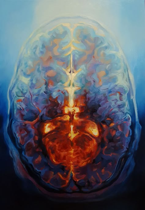 Biology Painting Canvas, Brain Painting Abstract, Brain Abstract Art, Brain Painting Acrylic, Medical Art Painting, Anatomy Oil Painting, Human Anatomy Painting, Human Brain Art, Medical Painting