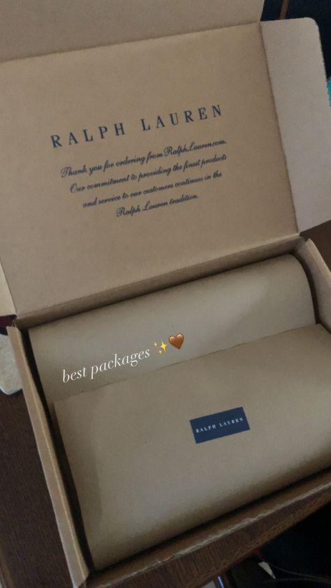 Ralph Lauren Packaging, Luxury Clothing Packaging Design, Luxury Clothing Brand Packaging, Box Cover Design, Packaging Aesthetic, Gucci Pochette, Pr Kit, Hang Tags Clothing, Delivery Packaging