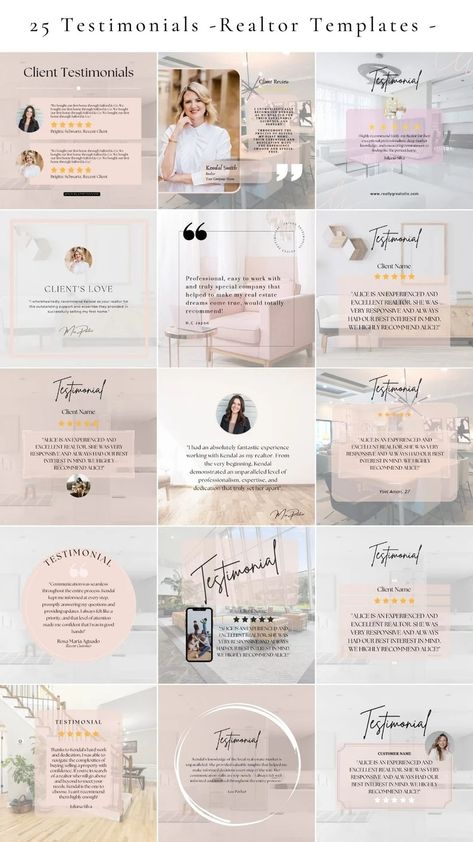 25 Pink Client Testimonial Instagram Posts Real Estate Social Media Post Client Review Pink Real Estate Marketing Client Review Canva Post - Etsy UK Pink Real Estate, Real Estate Social Media Post, Client Review, Real Estate Agent Marketing, Real Estate Social Media, Folder Templates, Client Testimonial, Real Estate Templates, Marketing Template