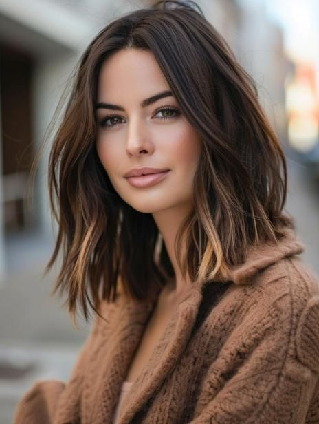 Lob Haircut 2024: Trendy and Versatile Styles for Every Hair Type Level 6 Hair With Balayage, Pass Shoulder Length Hair, New Hair Trends 2020, Lob Haircut Fall 2024, Long Bob Haircuts Dark Hair, Haircut Longer In Front Shorter In Back, Long Hairstyles Haircuts For Women, Cool Woman Haircut, Fall Mom Hair Color