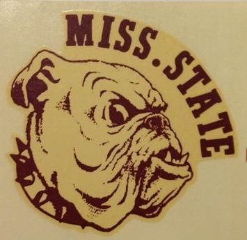 Vintage Bulldog Mascot, Mississippi State Logo, Mississippi State Cowbell, Mississippi State Football, Msu Bulldogs, Logo Board, School Bully, St Logo, Healthy Vision