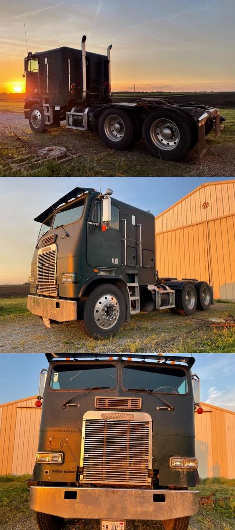 Cabover Freightliner, Truck Reference, Freightliner Cabover, Good Ole Days, Cabover Trucks, Futuristic Cars Design, Freightliner Trucks, Medium Duty Trucks, Chevrolet Truck