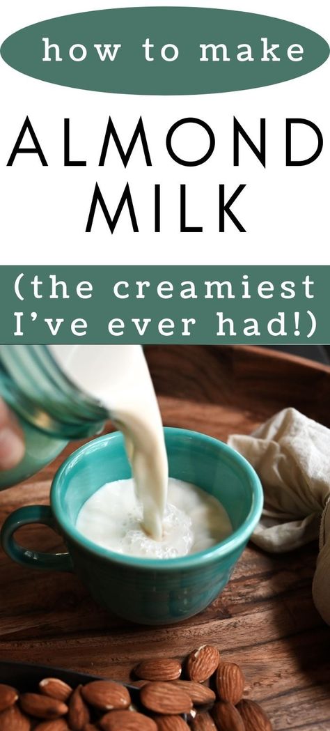 Diy Almond Milk Creamer, Vitamix Almond Milk, Homemade Breakfast Ideas, Almond Milk Coffee Creamer, Diy Almond Milk, Almond Milk Creamer, Almond Creamer, Recipes Chili, Almond Milk Coffee