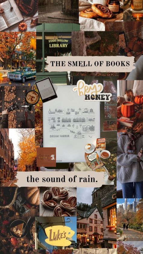 The Cinnamon Bun Bookstore Cinnamon Bun, Stars Hollow, Sound Of Rain, Cinnamon Buns, Bookstore, Pumpkin Spice, Cinnamon, Books