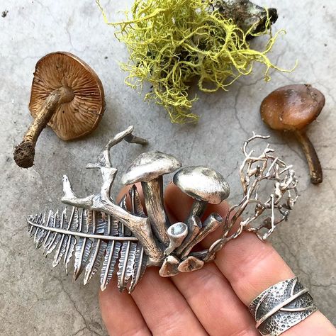 Fused Jewelry, Lost Wax Jewelry, Taking Shape, Forest Floor, Dope Jewelry, Nature Inspired Jewelry, Class Ideas, Inspired Jewelry, Metal Clay