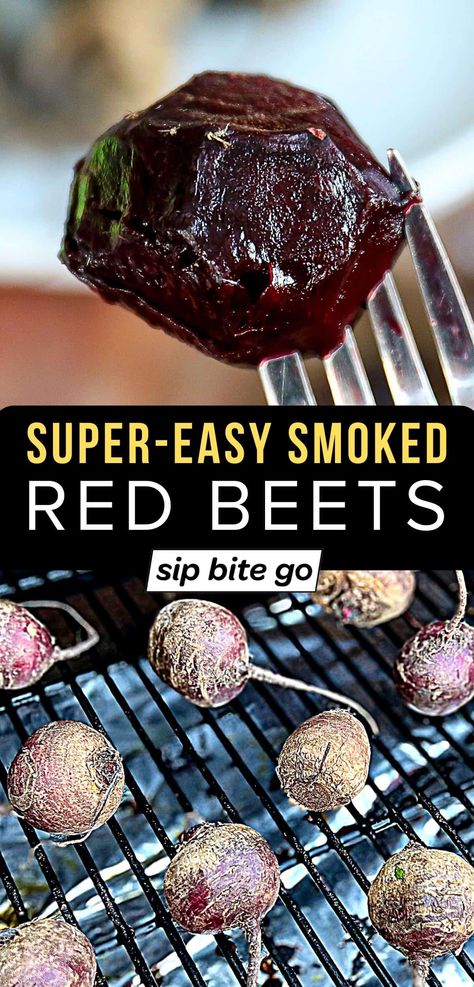 Smoked Beets, Smoker Cooking Recipes, Beet Salad With Goat Cheese, Grilled Beets, Homemade Hamburger Patties, Beets Recipe, Grilled Vegetable Recipes, Traeger Grill Recipes, Cooking Beets