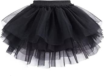 Baby Girls Soft Fluffy Tutu Skirt with Diaper Cover, Tulle Dress Skirt 3 Layers Soft for Newborn,Toddler Fluffy Skirt, Tutu Skirts, Oc Inspo, Ideas Halloween, Goth Outfits, Diaper Cover, Tutu Skirt, Tutu Dress