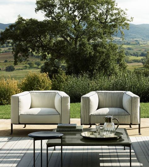 Piero Lissoni, Timeless Furniture, Outdoor Armchair, Outdoor Seat, Outdoor Furniture Collections, Outdoor Coffee Tables, Italian Furniture, Lounge Chair Outdoor, Small Tables