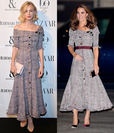 Celebrities dressing like Meghan Markle & Kate Middleton - from Holly Willoughby to Amanda Holden - Photo 12 Kate Middleton Style Outfits, Roland Mouret Dress, Pale Blue Dresses, Red Leather Skirt, Kate Middleton Dress, Iconic Outfits, Alexander Mcqueen Dresses, Kate Middleton Photos, Estilo Real