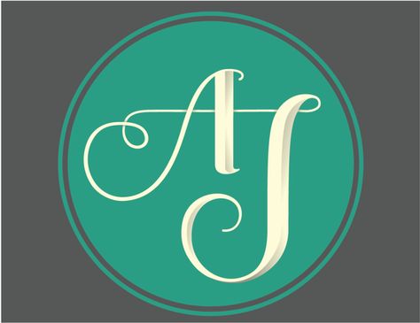 A&J monogram Aj Logo Design Letter, Aj Initials, A J Monogram, A J Logo, Aj Monogram, Wedding Initials Logo, Aj Logo, J Monogram, Personal Logo Design