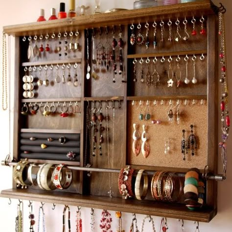 Jewelry Storage Wall, Earrings Storage, Earrings Display, Jewelry Organizer Wall, Earring Storage, Jewelry Cabinet, Earring Organizer, Wall Installation, Display Shelf