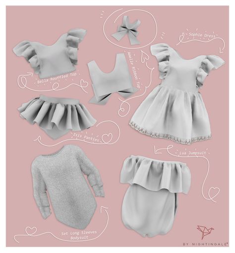 Turminha Toddler Collection I (Early Access) | Nightingale Sims on Patreon Toddler Cc Sims 4, Lotes The Sims 4, Sims 4 Toddler Clothes, Sims Baby, Die Sims 4, Sims 4 Cc Kids Clothing, Pelo Sims, Sims 4 Cc Shoes, Free Sims 4