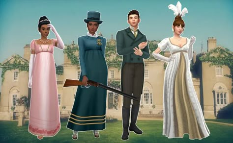 Sims 4 Swan Princess, Ts4 Regency Cc, Regency Sims 4, Regency Era Sims 4 Cc, Sims 4 Bridgerton Cc, Sims Generations, Sims 4 Regency Cc, Dresses Sims 4, Sims Victorian