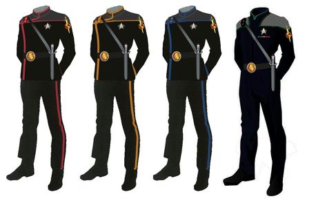 Space Uniform, Star Trek Outfits, Uniform Inspiration, Sci Fi Uniform, Mirror Universe, Star Trek Uniforms, Dark Mirror, Sci Fi Clothing, Navy Uniforms