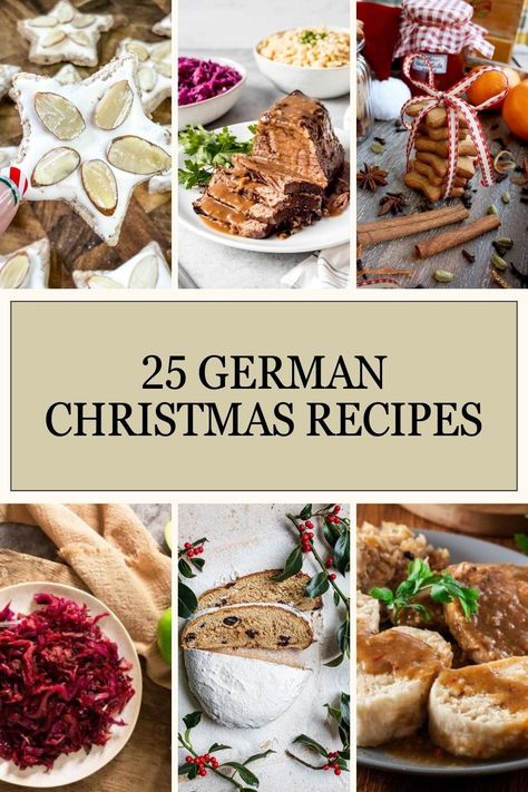 German Christmas Recipes, German Christmas Desserts, German Sauerbraten Recipe, Christmas Dinner Dishes, Easy German Recipes, German Christmas Traditions, German Christmas Food, German Food Authentic, German Christmas Cookies