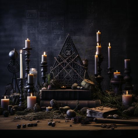 Diy Occult Decor, Occult Aesthetic Room, Occult Room, Occult Shop Aesthetic, Occult Bedding, Moody Interior Design, Witch Herbs, Moody Interiors, Magic Herbs