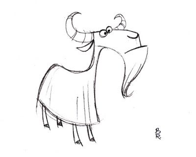 Animal People Character Design, Goat Character Design, Goat Character, Cartoon Goat, Wizard Drawings, Petroglyphs Art, Simple Sketches, Animal Sketch, Sketch Note