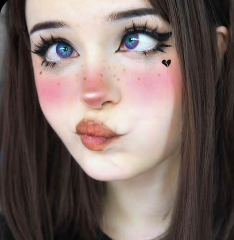 Anime Makeup Kawaii, Egirl Makeup, Anime Makeup, Kawaii Makeup, Cool Makeup Looks, Cute Makeup Looks, Asian Eye Makeup, Eye Makeup Art, No Eyeliner Makeup