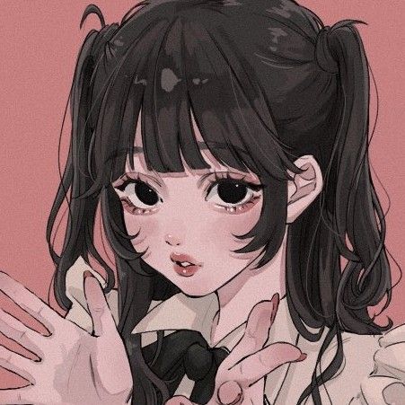 Pfp Icons, Black Hair, Hair, Anime, Black, Art